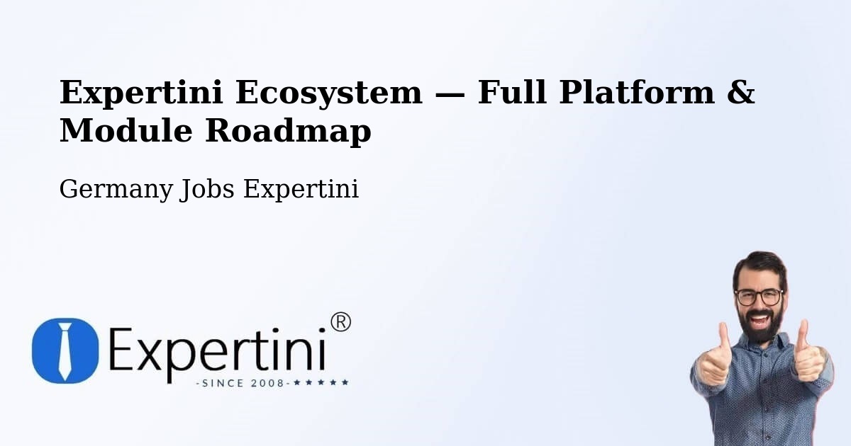 Expertini Ecosystem — Full Platform & Module Roadmap – Ponitz